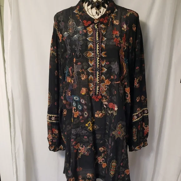 Johnny Was BIYA silk Blouse - Picture 1 of 14